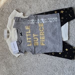 NWT CARTER'S 3 piece set. 3m